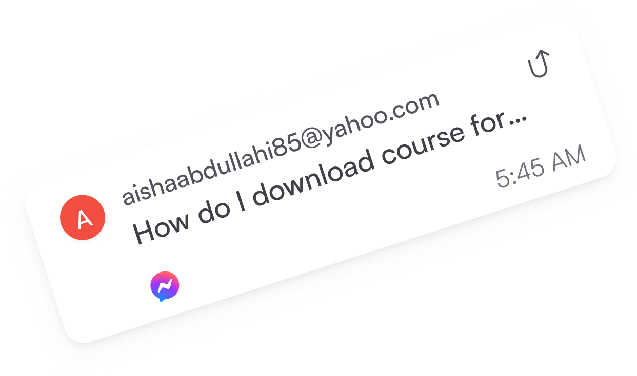 Messenger message from aishaabdullahi85@yahoo.com